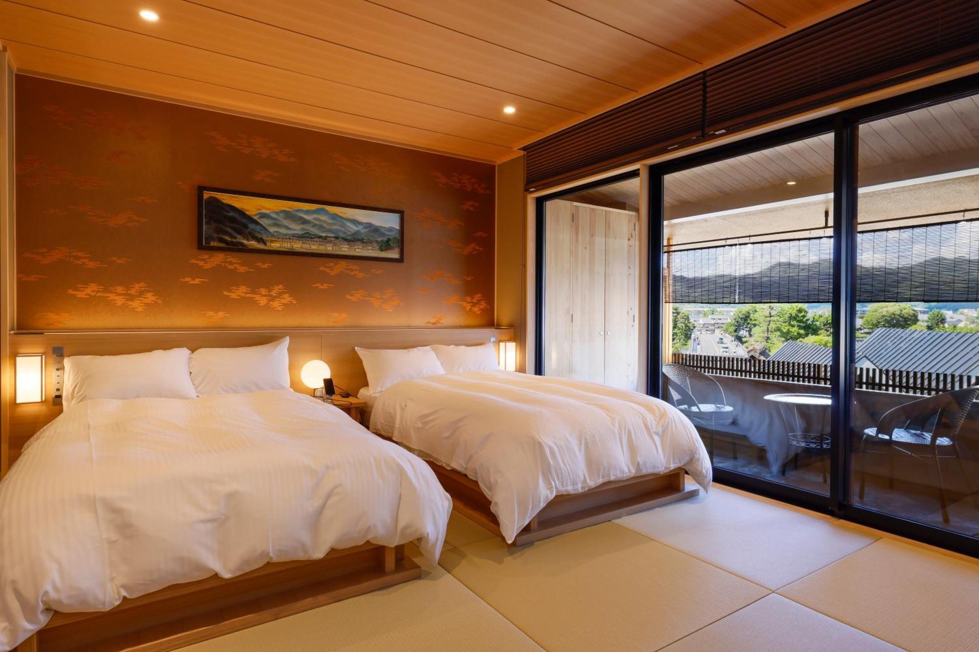 Kyoto Arashiyama Onsen Ryokan Togetsutei ภายนอก รูปภาพ